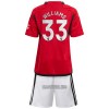 Camisola + Calções Manchester United Williams 33 Criança Equipamento 1ª 23/24